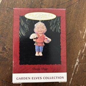 Vintage Hallmark Keepsake Ornament - Garden Elves Collection " Daisy Days" NOS